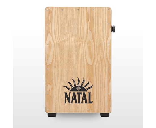 Кахон NATAL DRUMS CAJON LARGE BLACK WITH NATURAL PANEL