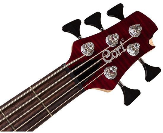 Бас-гитара CORT A5 Plus FMMH (Open Pore Black Cherry)