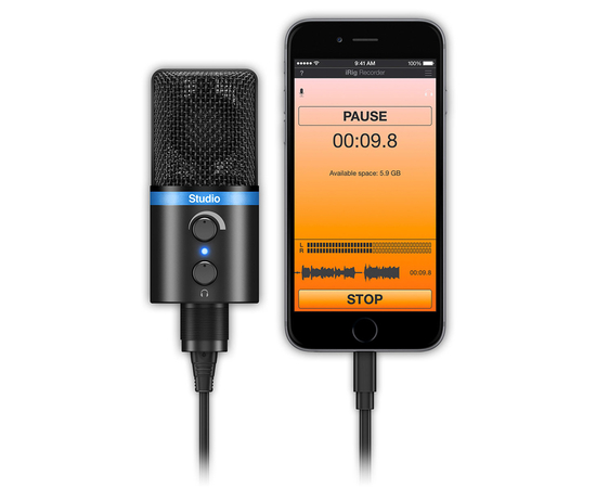 Микрофон IK MULTIMEDIA iRig Mic Studio (Black)