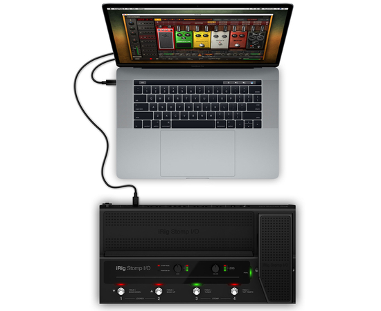 Напольный гитарный USB-контроллер IK MULTIMEDIA iRig Stomp I/O