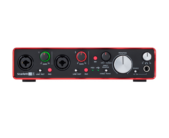 Аудиоинтерфейс FOCUSRITE SCARLETT 2I4 NEW