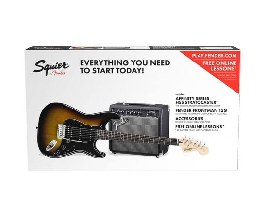 Гитарный набор SQUIER by FENDER STRAT PACK BROWN SUNBURST - 135286 за 0 грн. | 4Club