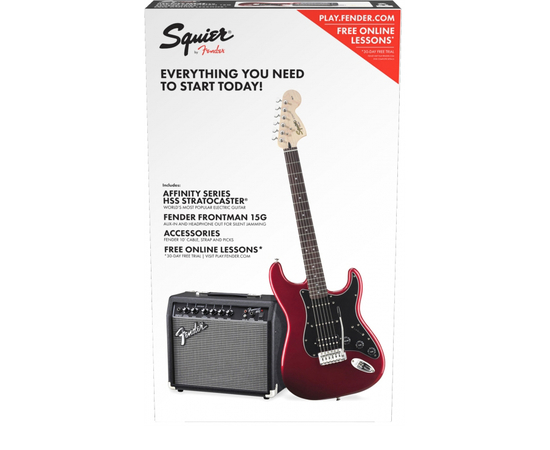 Гитарный набор SQUIER by FENDER STRAT PACK CANDY APPLE RED