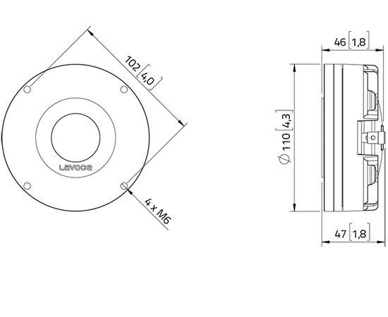 ВЧ драйвер LAVOCE DN14.25T