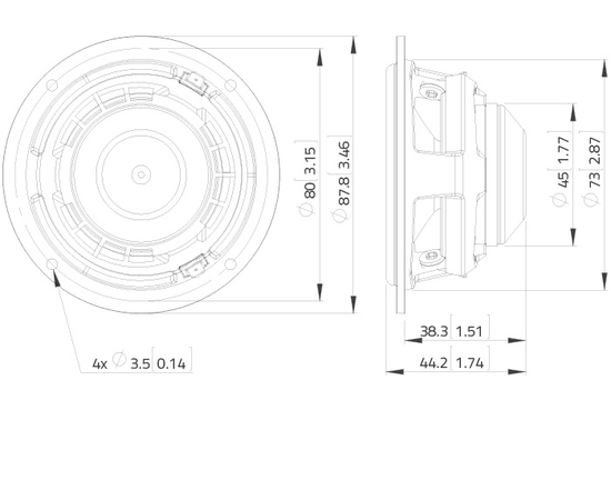 Широкополосный динамик LAVOCE FAN030.71