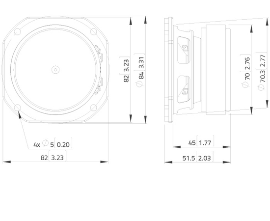 Широкополосный динамик LAVOCE FSF030.70