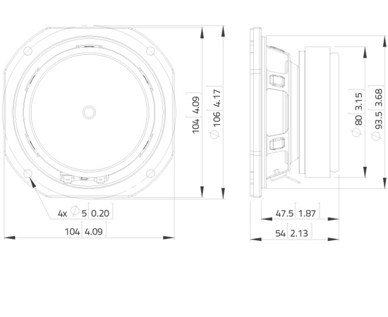 Широкополосный динамик LAVOCE FSF041.00
