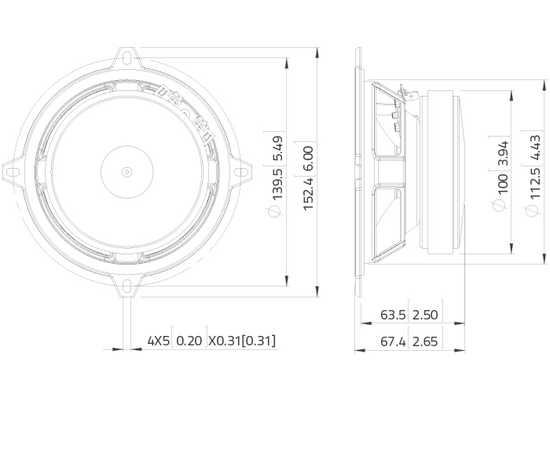 СЧ динамик LAVOCE MSF051.22