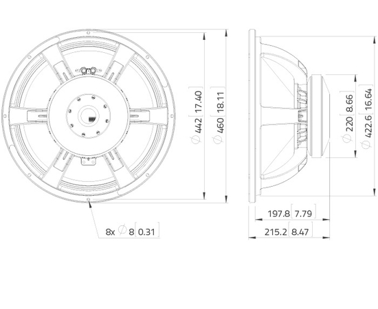 НЧ динамик LAVOCE SAF184.02