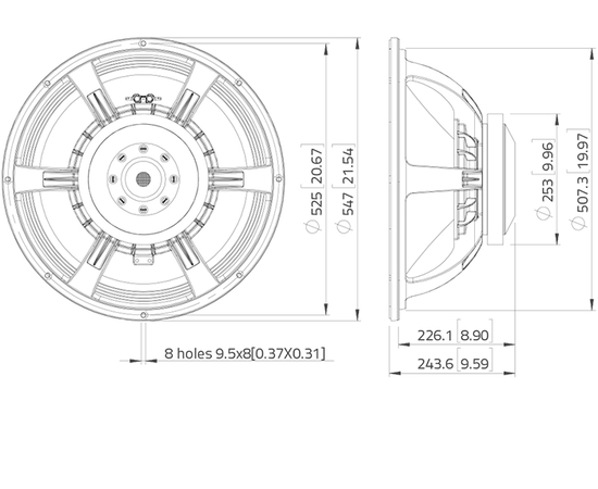НЧ динамик LAVOCE SAF214.50