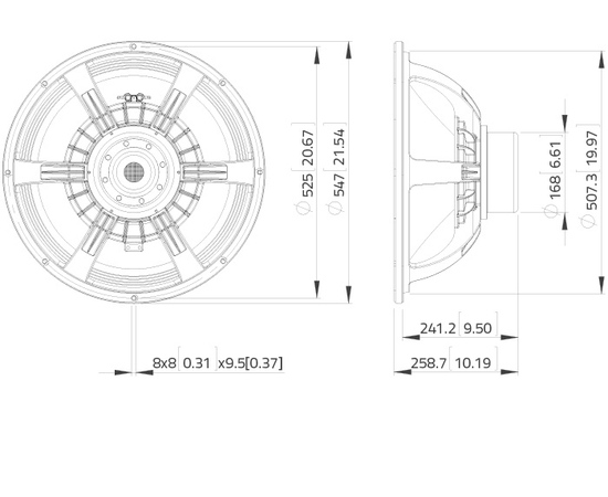 НЧ динамик LAVOCE SAN214.50