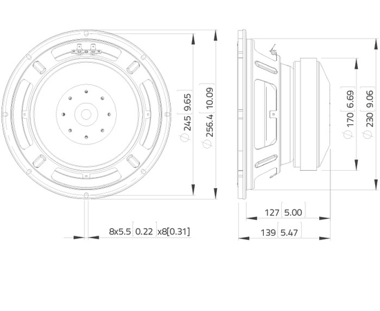 НЧ динамик LAVOCE SSF102.50L