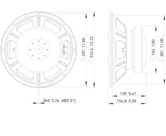 НЧ динамик LAVOCE SSF122.50L