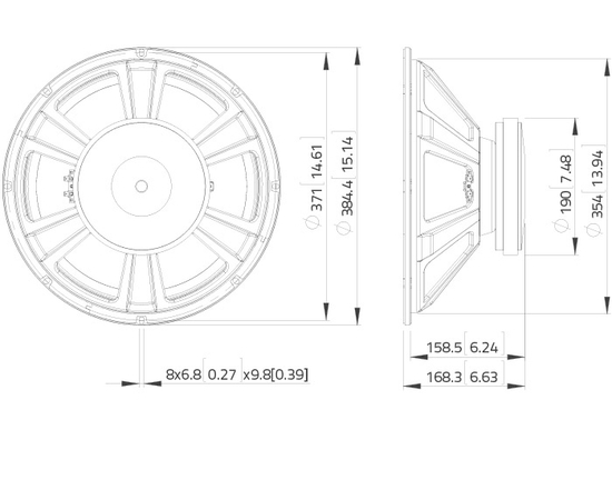 НЧ динамик LAVOCE SSF153.00