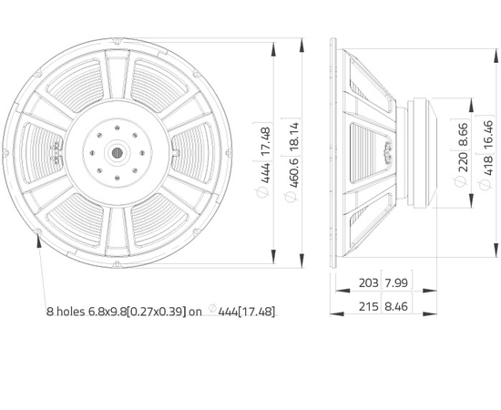 НЧ динамик LAVOCE SSF184.00