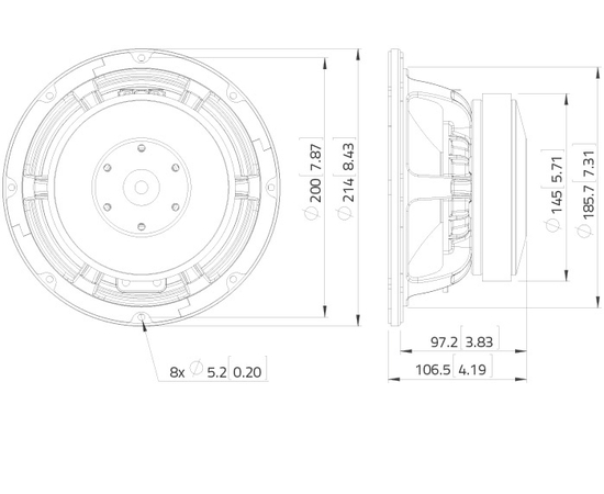 СЧ динамик LAVOCE WAF082.00