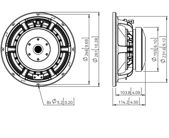 СЧ динамик LAVOCE WAF102.51