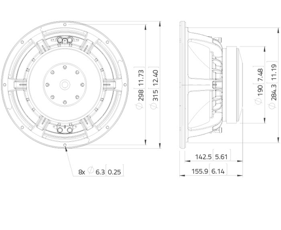 НЧ динамик LAVOCE WAF123.00