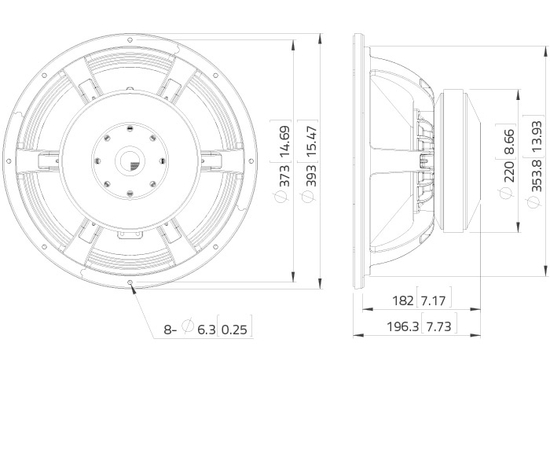 НЧ динамик LAVOCE WAF154.00