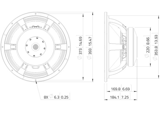 НЧ динамик LAVOCE WAF154.01