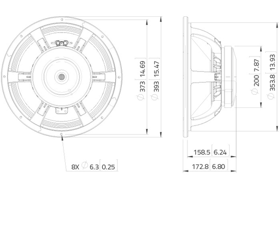 НЧ динамик LAVOCE WAF154.02