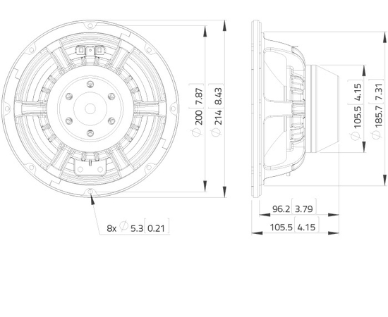 СЧ динамик LAVOCE WAN082.00
