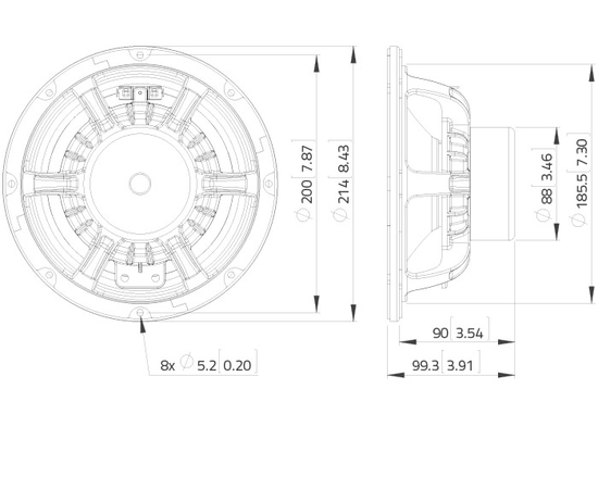 СЧ динамик LAVOCE WAN082.50
