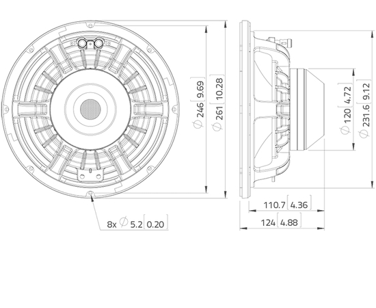 СЧ динамик LAVOCE WAN102.50LD