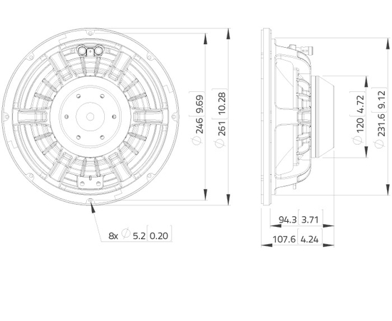 СЧ динамик LAVOCE WAN102.50