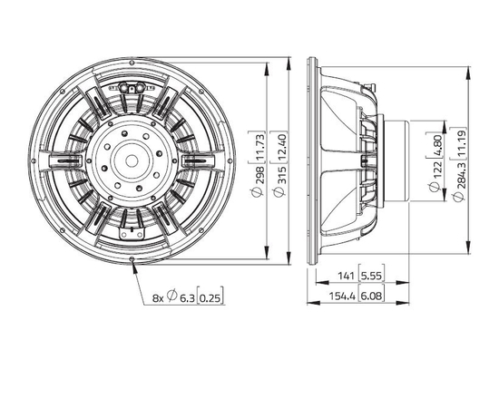 НЧ динамик LAVOCE WAN123.00