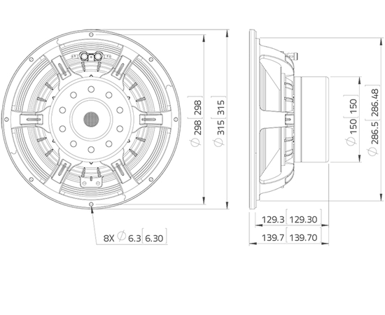 НЧ динамик LAVOCE WAN124.01