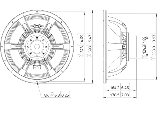 НЧ динамик LAVOCE WAN154.02