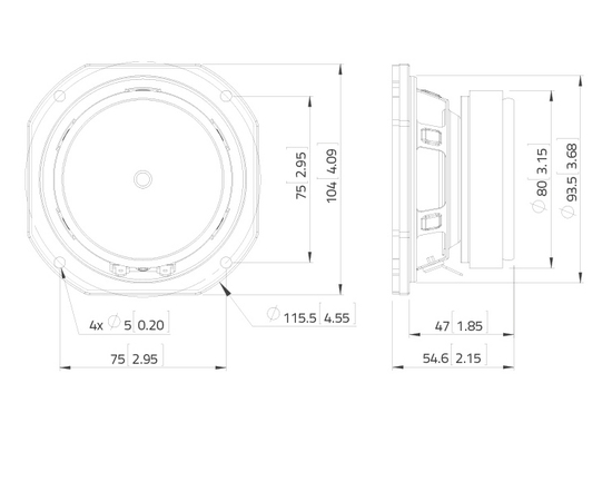СЧ динамик LAVOCE WSF041.00