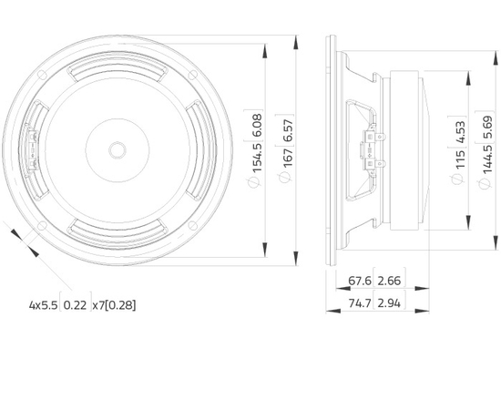 СЧ динамик LAVOCE WSF061.52