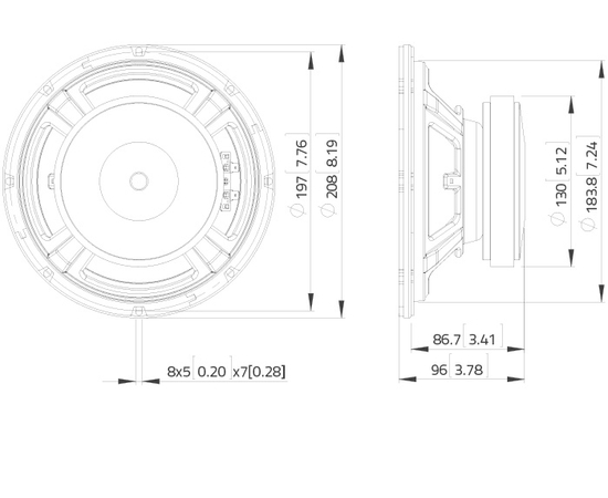 СЧ динамик LAVOCE WSF081.82