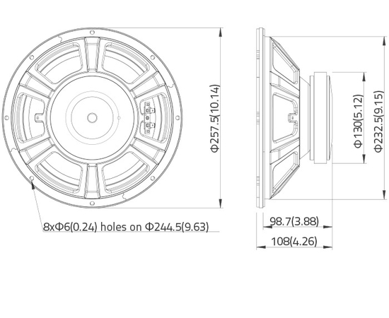СЧ динамик LAVOCE WSF101.82
