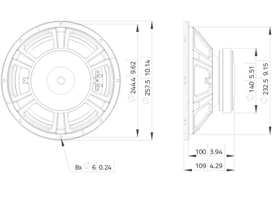 СЧ динамик LAVOCE WSF102.00