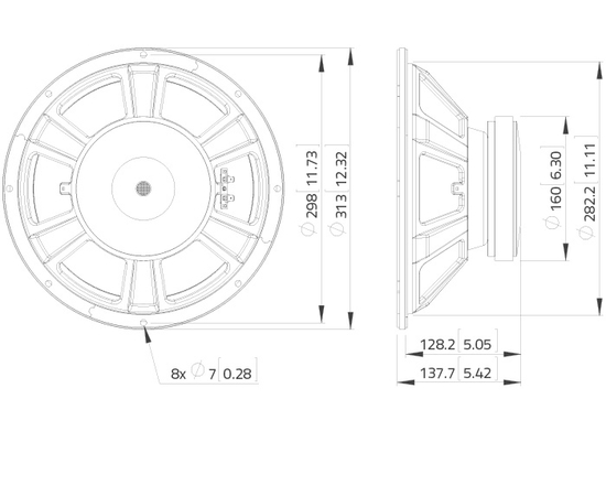 НЧ динамик LAVOCE WSF122.50