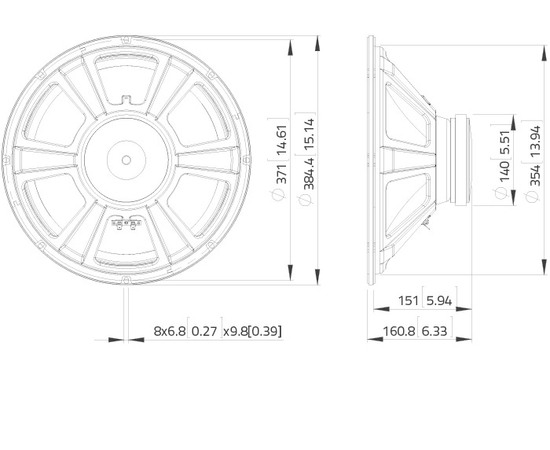 НЧ динамик LAVOCE WSF152.02