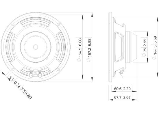 СЧ динамик LAVOCE WSN061.52