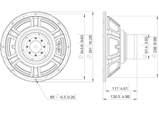 СЧ динамик LAVOCE WSN102.50