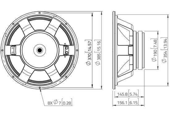 НЧ динамик LAVOCE WXF15.350