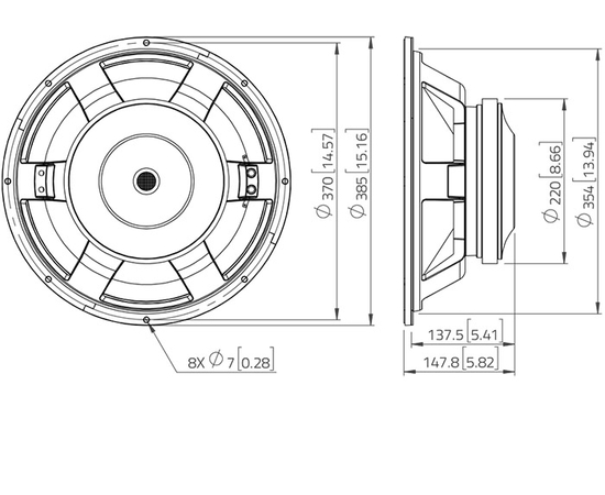 НЧ динамик LAVOCE WXF15.800