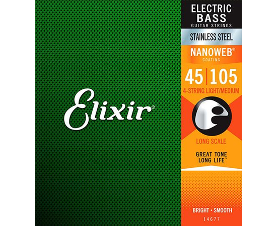 ​Набор струн для бас-гитары Elixir Bass SS NW 4 LM 045 set - 136510 за 0 грн. | 4Club