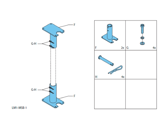 Крепление для акустической системы Bosch LM1-MSB-1