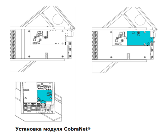Модуль CobraNet для линейных массивов Vari Bosch LA3-VARI-CM