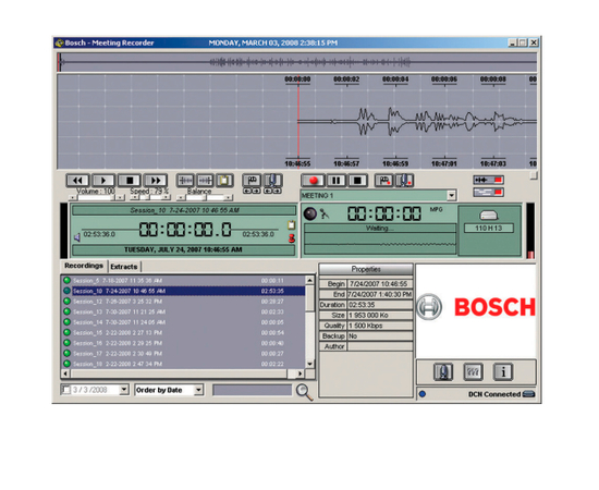 Программный модуль "Запись заседания" Bosch DCN-MR - 50446 за 0 грн. | 4Club