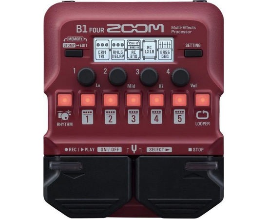 Бас-гитарный процессор Zoom B1 FOUR