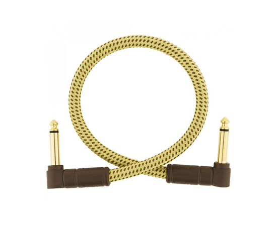 Кабель инструментальный FENDER CABLE DELUXE SERIES 1' TWEED, фото 