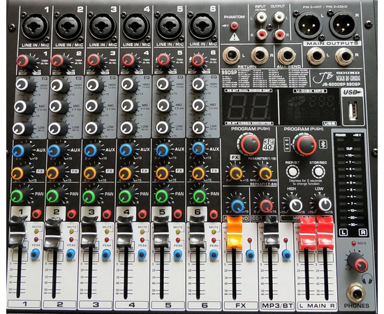 Мікшерний пульт JB Sound JB-600DSP, image , зображення 3